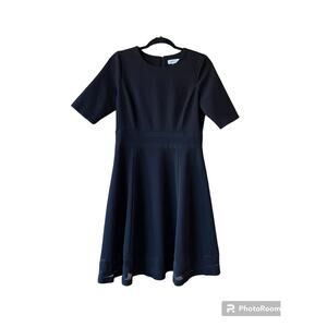 Stunning Calvin Klein Black Half Sleeve Dress Size 10